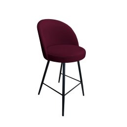 Hoker TRIX krzesło barowe tkanina Welur podstawa metalowa