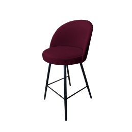 Hoker TRIX krzesło barowe tkanina Welur podstawa metalowa