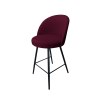 Hoker TRIX krzesło barowe tkanina Welur podstawa metalowa