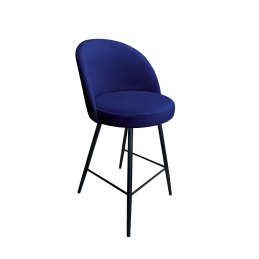 Hoker TRIX krzesło barowe tkanina Welur podstawa metalowa
