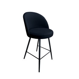 Hoker TRIX krzesło barowe tkanina Welur podstawa metalowa