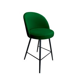 Hoker TRIX krzesło barowe tkanina Welur podstawa metalowa