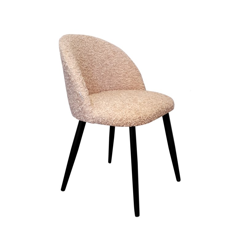 Krzesło Colin – tapicerowane, metalowe nogi