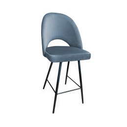 Hoker POLO krzesło barowe welur metalowa podstawa