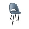 Hoker POLO krzesło barowe welur metalowa podstawa