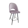 Hoker POLO krzesło barowe welur metalowa podstawa