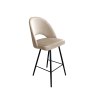 Hoker POLO krzesło barowe welur metalowa podstawa