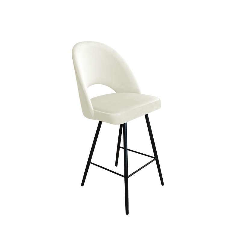 Hoker POLO krzesło barowe welur metalowa podstawa