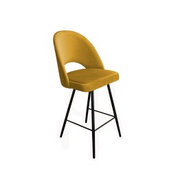 Hoker POLO krzesło barowe welur metalowa podstawa