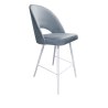 Hoker POLO krzesło barowe welur metalowa podstawa