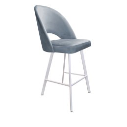 Hoker POLO krzesło barowe welur metalowa podstawa