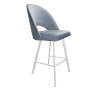 Hoker POLO krzesło barowe welur metalowa podstawa