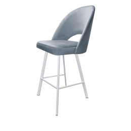 Hoker POLO krzesło barowe welur metalowa podstawa