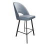 Hoker POLO krzesło barowe welur metalowa podstawa