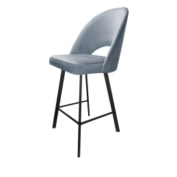 Hoker POLO krzesło barowe welur metalowa podstawa