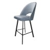 Hoker POLO krzesło barowe welur metalowa podstawa