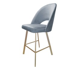Hoker POLO krzesło barowe welur metalowa podstawa