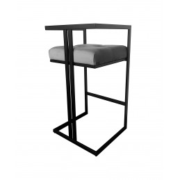 Hoker CHESTERFIELD welur z metalową podstawą