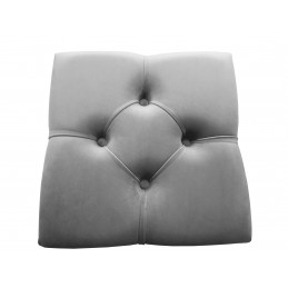 Hoker CHESTERFIELD welur z metalową podstawą