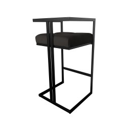 Hoker CHESTERFIELD welur z metalową podstawą