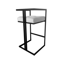 Hoker CHESTERFIELD welur z metalową podstawą