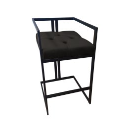 Hoker CHESTERFIELD welur z metalową podstawą