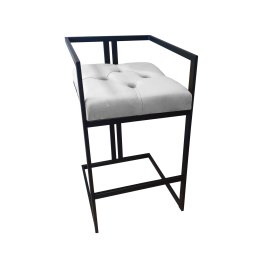 Hoker CHESTERFIELD welur z metalową podstawą