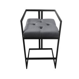 Hoker CHESTERFIELD welur z metalową podstawą