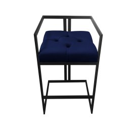 Hoker CHESTERFIELD welur z metalową podstawą