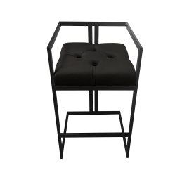 Hoker CHESTERFIELD welur z metalową podstawą