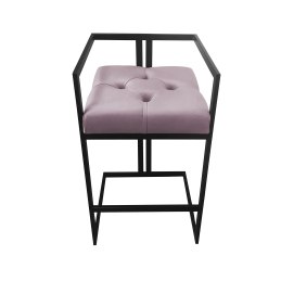 Hoker CHESTERFIELD welur z metalową podstawą