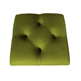 Hoker CHESTERFIELD welur z metalową podstawą