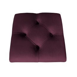 Hoker CHESTERFIELD welur z metalową podstawą