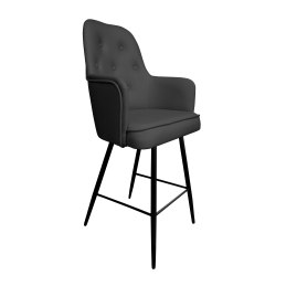 Hoker SARA krzesło barowe tkanina Vega podstawa metalowa