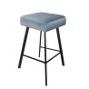Hoker MAX krzesło barowe tkanina Welur podstawa metalowa