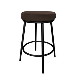 Hoker BEN krzesło barowe tkanina Welur podstawa metalowa