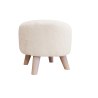Pufa ALA tapicerowana tkanina noga drewniana