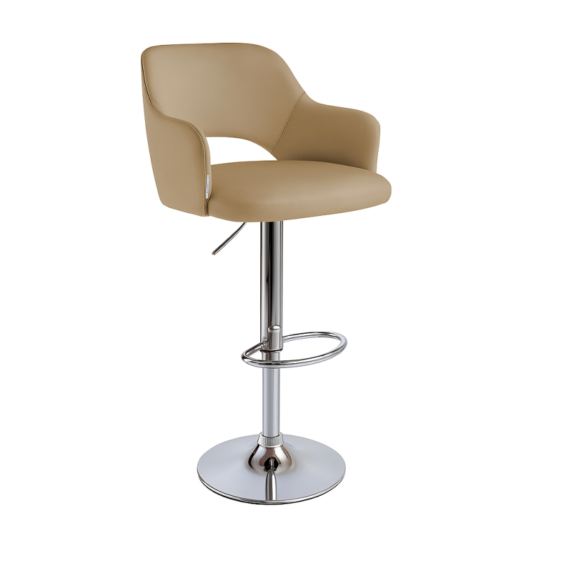 Hoker JULA obrotowy welur metalowa podstawa