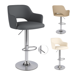 Hoker JULA obrotowy welur metalowa podstawa