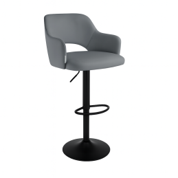 Hoker JULA obrotowy welur metalowa podstawa