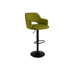 Hoker JULA obrotowy welur metalowa podstawa