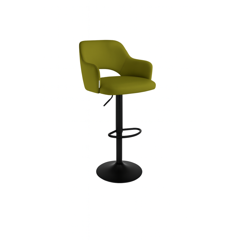 Hoker JULA obrotowy welur metalowa podstawa