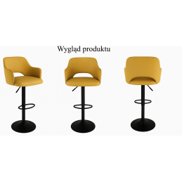 Hoker JULA obrotowy welur metalowa podstawa