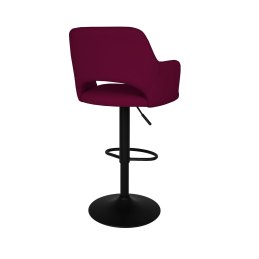 Hoker JULA obrotowy welur metalowa podstawa