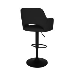 Hoker JULA obrotowy welur metalowa podstawa