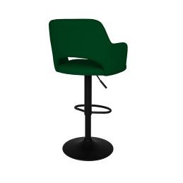 Hoker JULA obrotowy welur metalowa podstawa