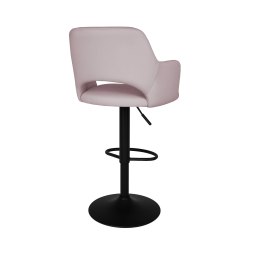 Hoker JULA obrotowy welur metalowa podstawa