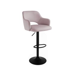 Hoker JULA obrotowy welur metalowa podstawa