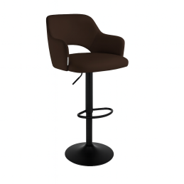 Hoker JULA obrotowy welur metalowa podstawa