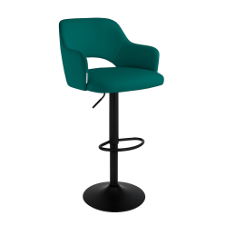 Hoker JULA obrotowy welur metalowa podstawa